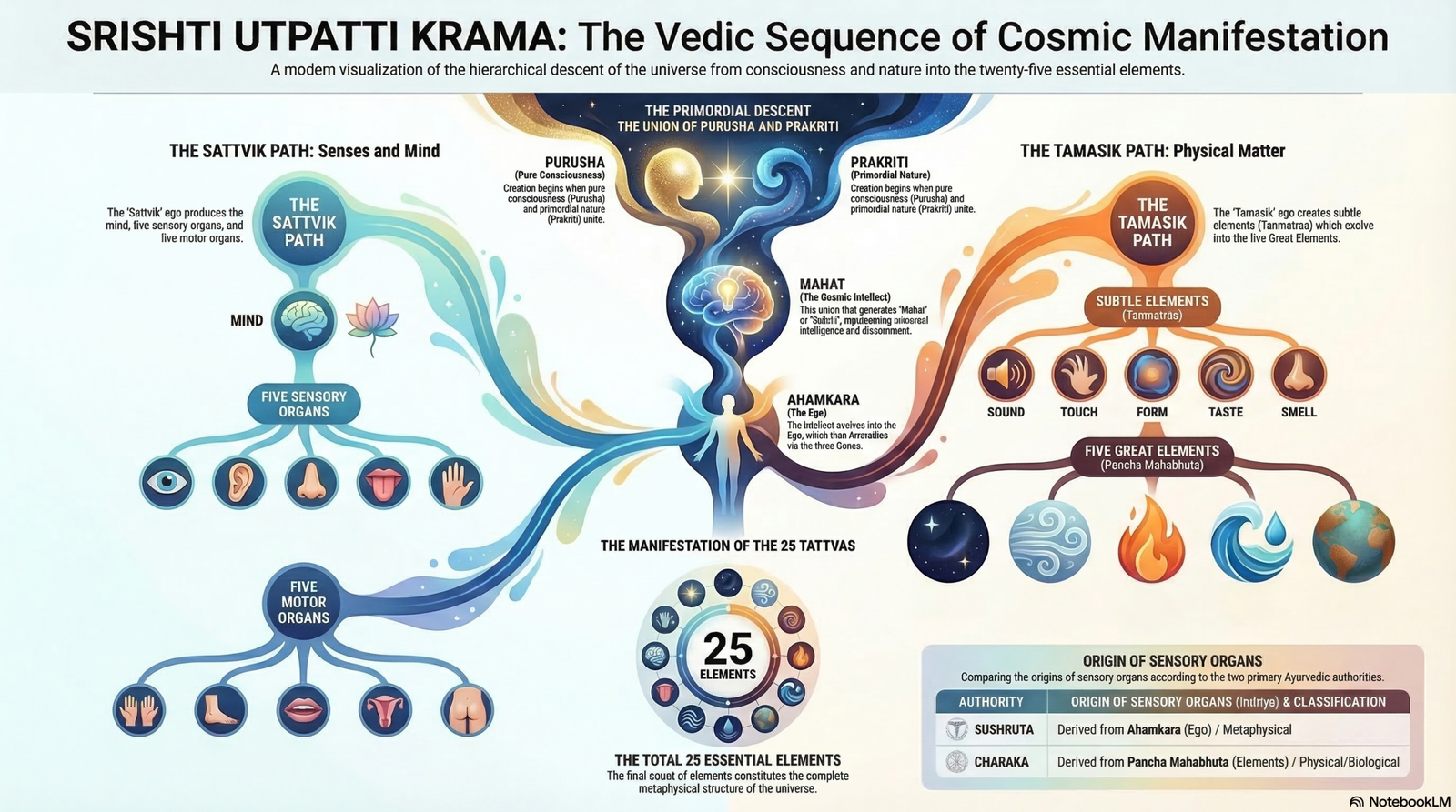 The Architecture of Avyakta: Tracing the Cosmic Descent from Pure Consciousness to Physical Form